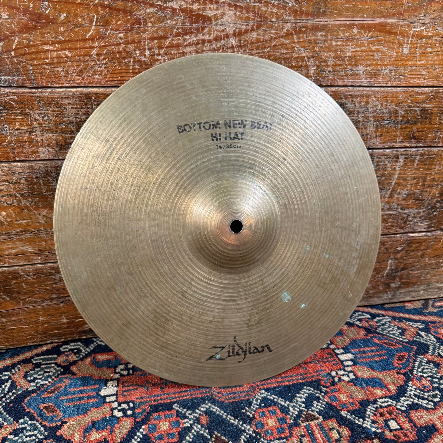14" Zildjian A 1980s New Beat Bottom Hi-Hat Cymbal Single 1414g