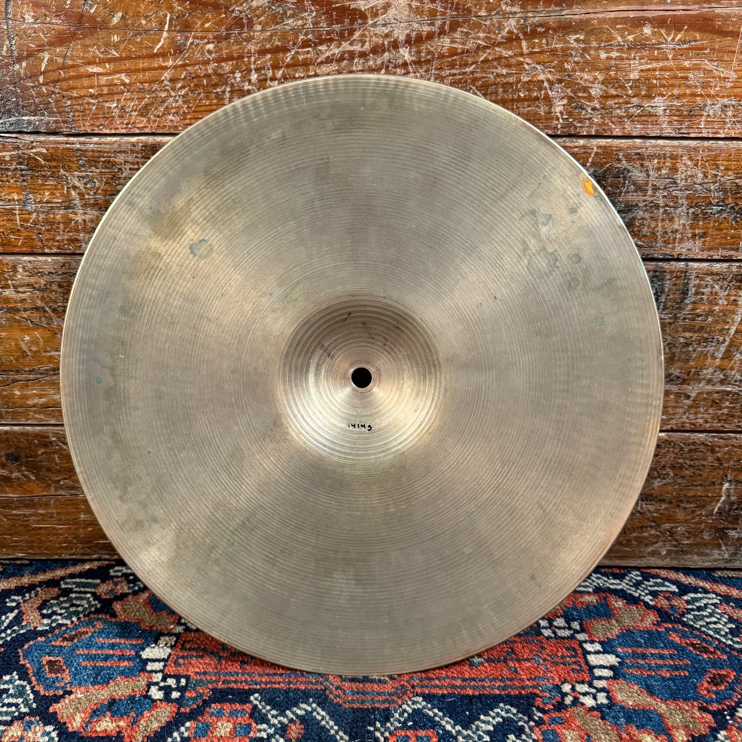 14" Zildjian A 1980s New Beat Bottom Hi-Hat Cymbal Single 1414g