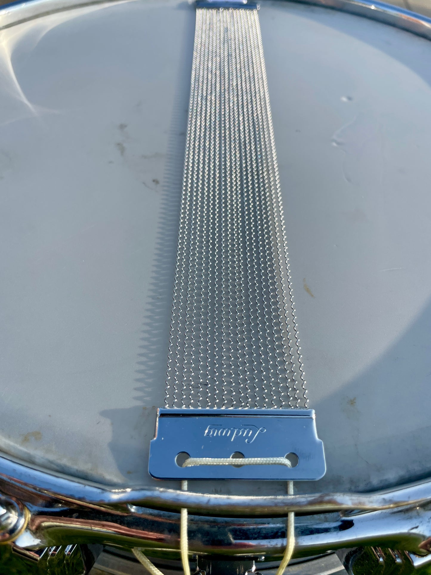 Early 1960s Ludwig 5x14 Supraphonic No. 400 Brass Shell Snare Drum Pre-Serial