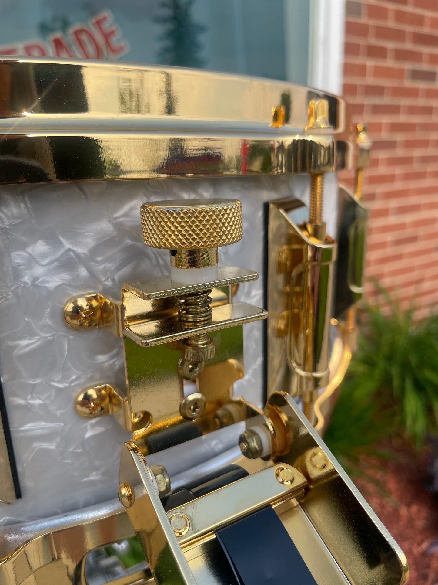 1999 Remo Louie Bellson Signature 5.5x14 Snare Drum White Marine Pearl #413 of 1000 NOS