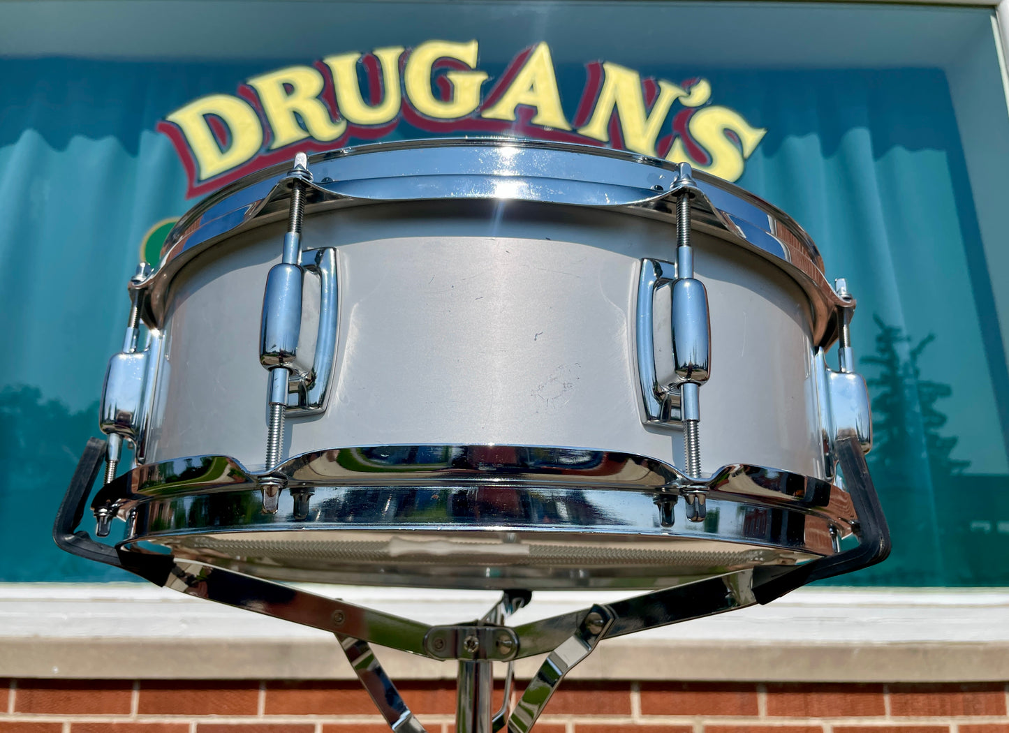 1970s Ludwig 5x14 S-102 Standard Snare Drum Acrolite Finish