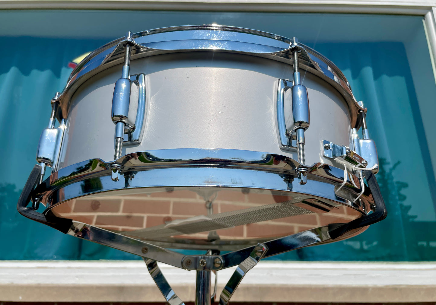 1970s Ludwig 5x14 S-102 Standard Snare Drum Acrolite Finish