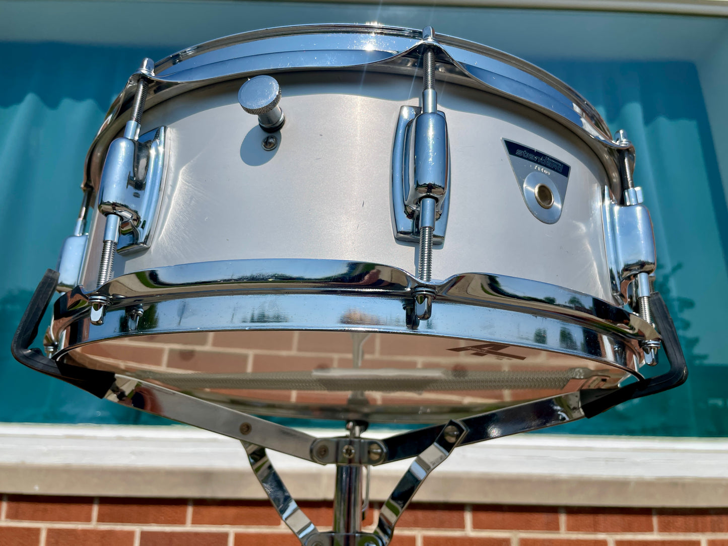 1970s Ludwig 5x14 S-102 Standard Snare Drum Acrolite Finish