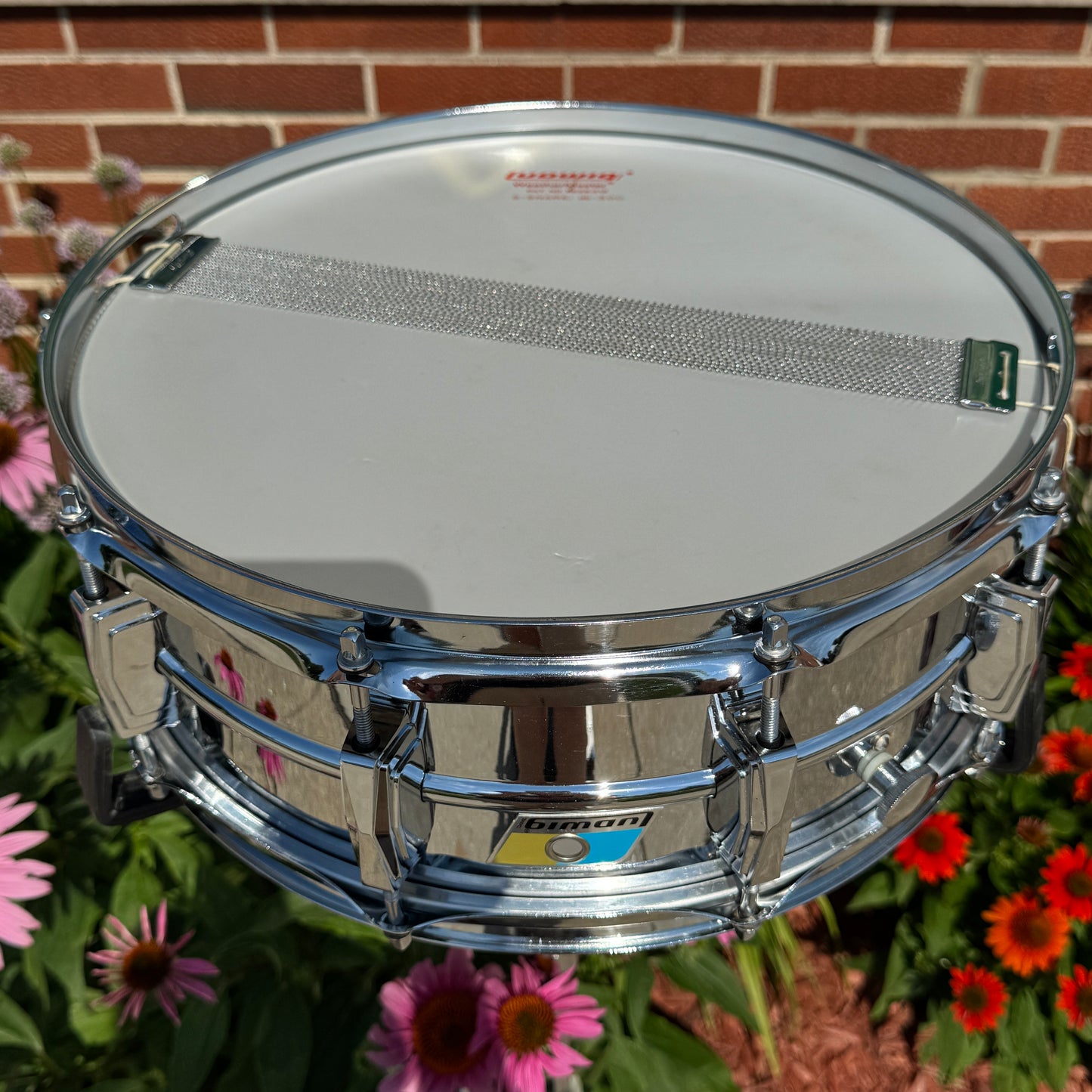 Early 1970s Ludwig 5x14 "Cut Badge" Brass Shell Supraphonic Snare Drum COB
