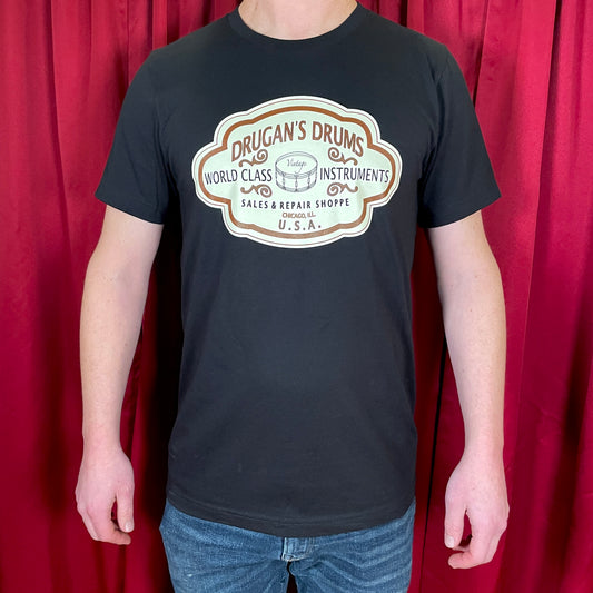 Drugan's Drums & Guitars Classic Logo T-Shirt - Black