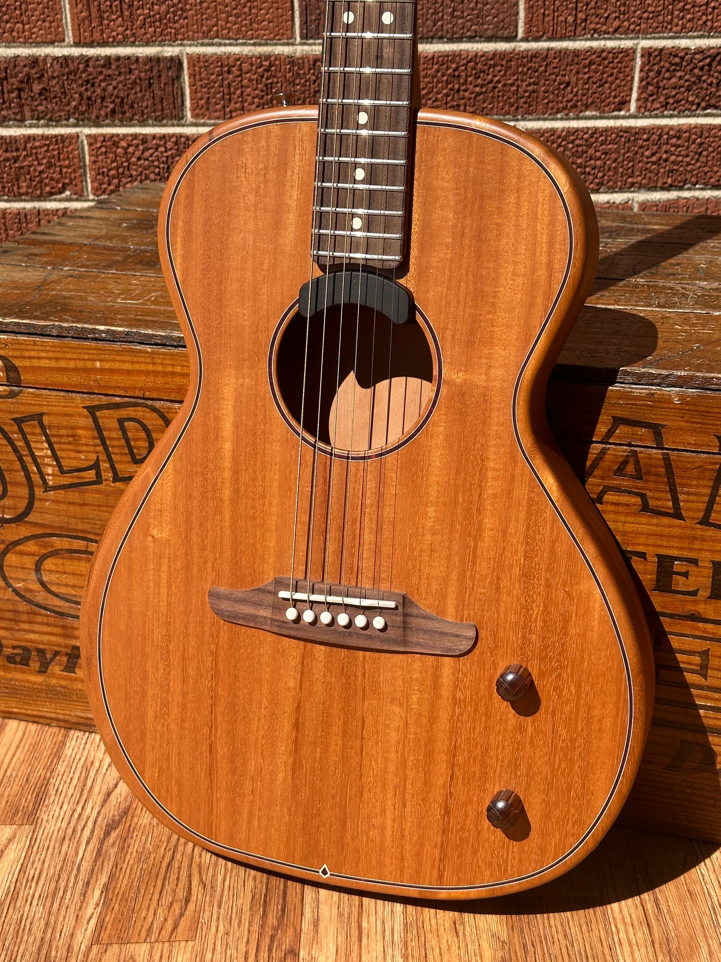 Fender Highway Series Parlor Acoustic/Electric Guitar Mahogany w/ Gig Bag