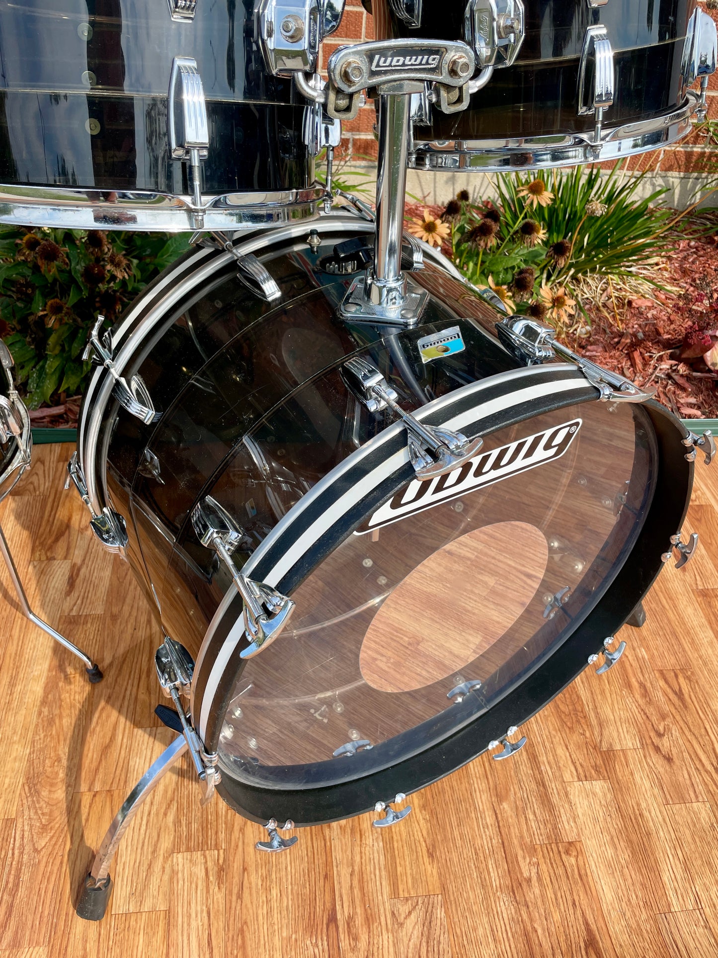 1970s Ludwig Black Smoke Vistalite Tivoli No. 981TP Drum Set w/ 5x14 Snare 22/12/13/16
