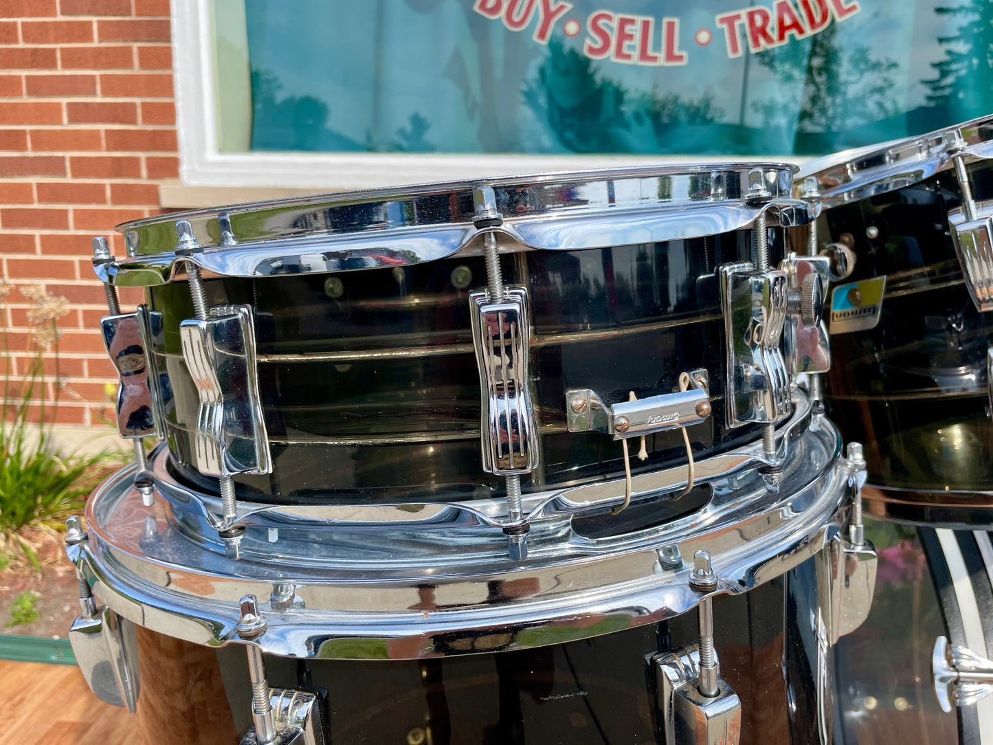 1970s Ludwig Black Smoke Vistalite Tivoli No. 981TP Drum Set w/ 5x14 Snare 22/12/13/16
