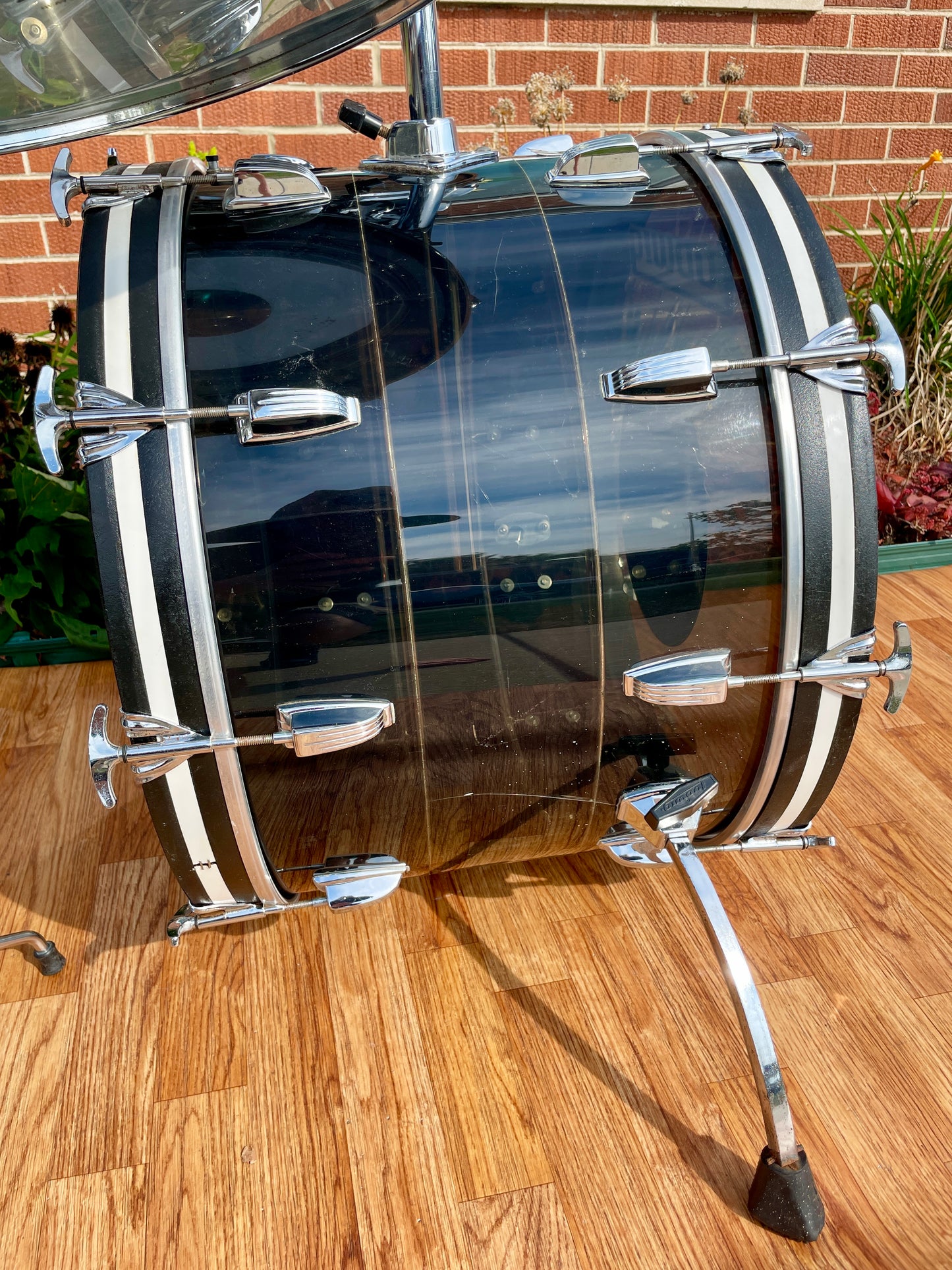 1970s Ludwig Black Smoke Vistalite Tivoli No. 981TP Drum Set w/ 5x14 Snare 22/12/13/16