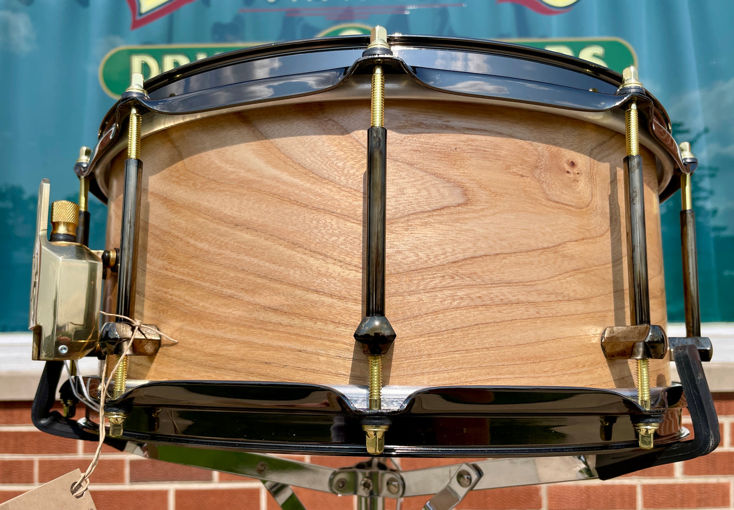 Noble & Cooley 6x14 Special Edition Solid Shell Classic Hackberry Snare Drum Natural Satin