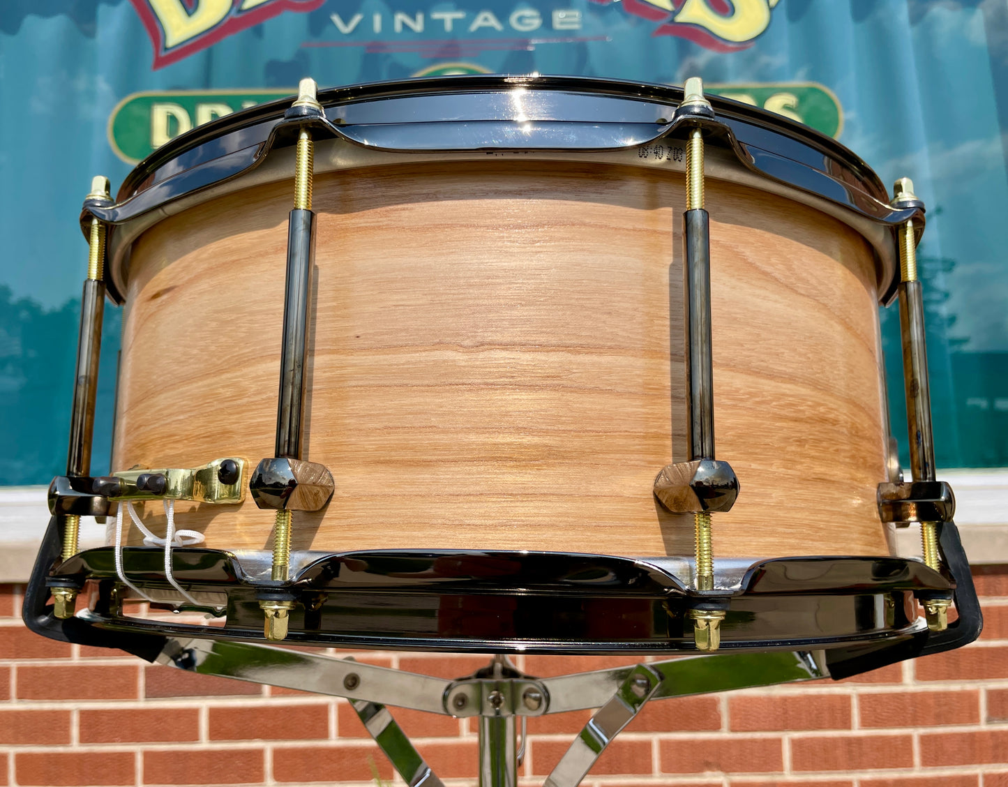 Noble & Cooley 6x14 Special Edition Solid Shell Classic Hackberry Snare Drum Natural Satin