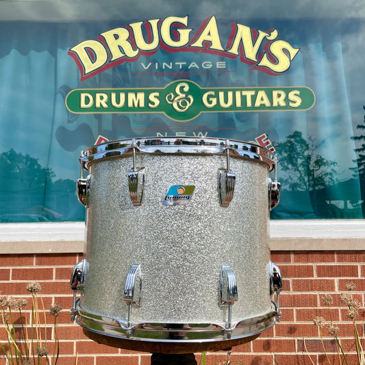 1979-81 Ludwig 12x15 Tom Drum Silver Sparkle