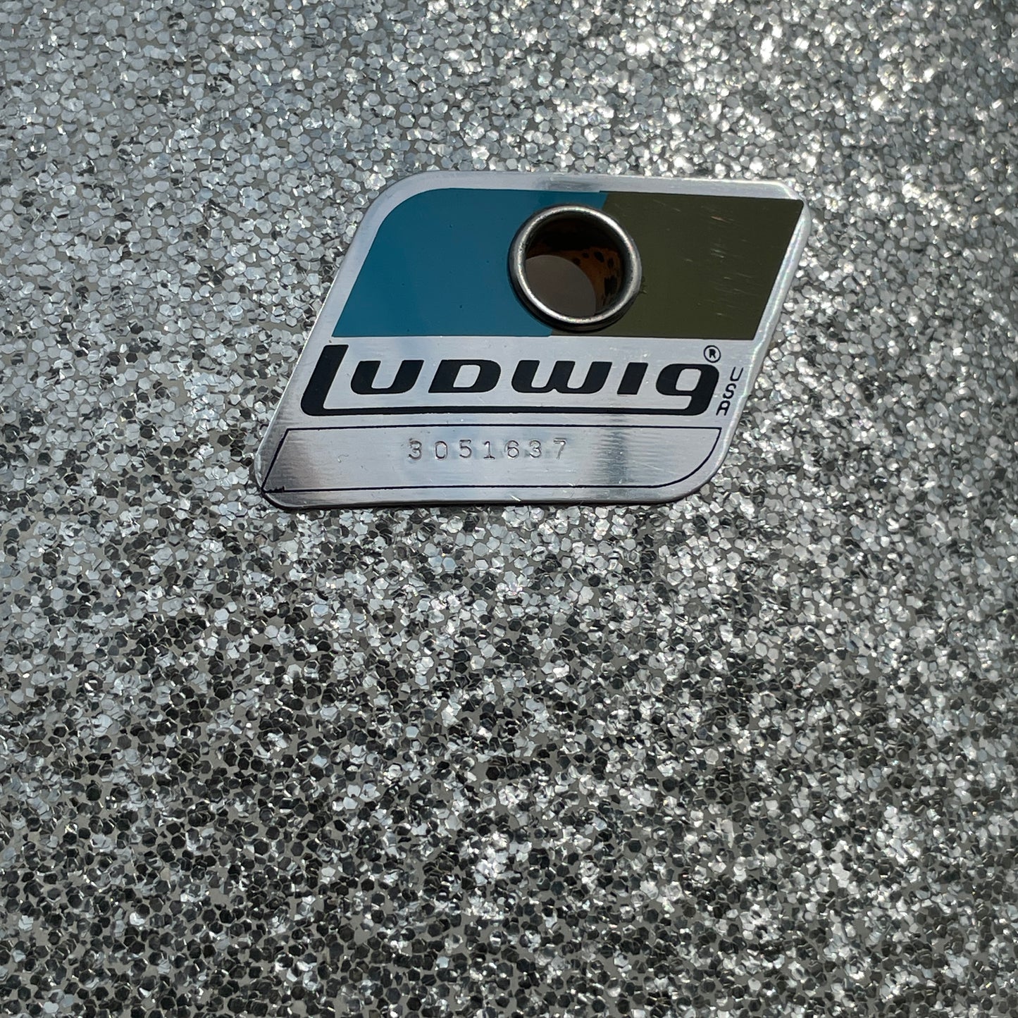 1979-81 Ludwig 12x15 Tom Drum Silver Sparkle