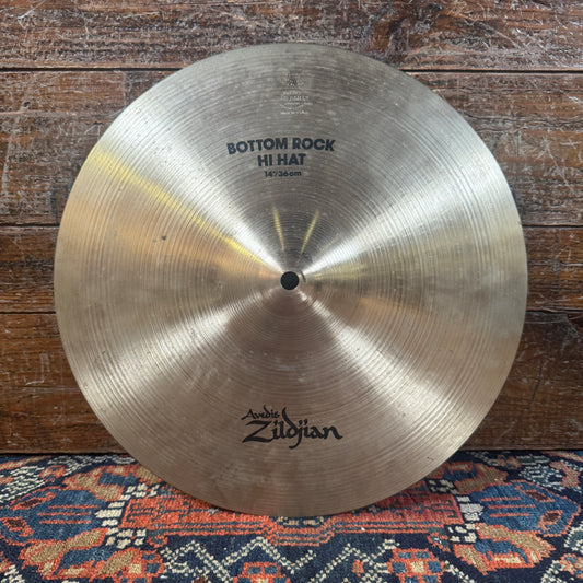 14" Zildjian A 1990s Bottom Rock Hi-Hat Single Cymbal 1300g