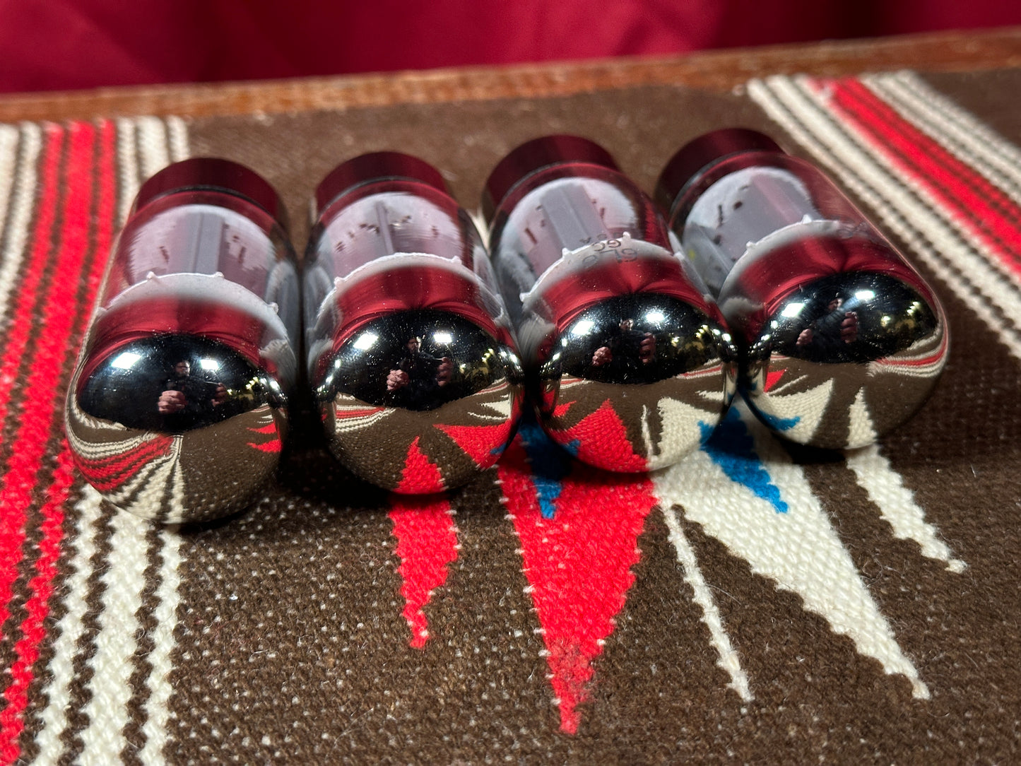 Vintage NOS Sylvania Philips ECG 6L6GC Amplifier Power Tubes Quartet Set of 4 Made in USA Quad #91