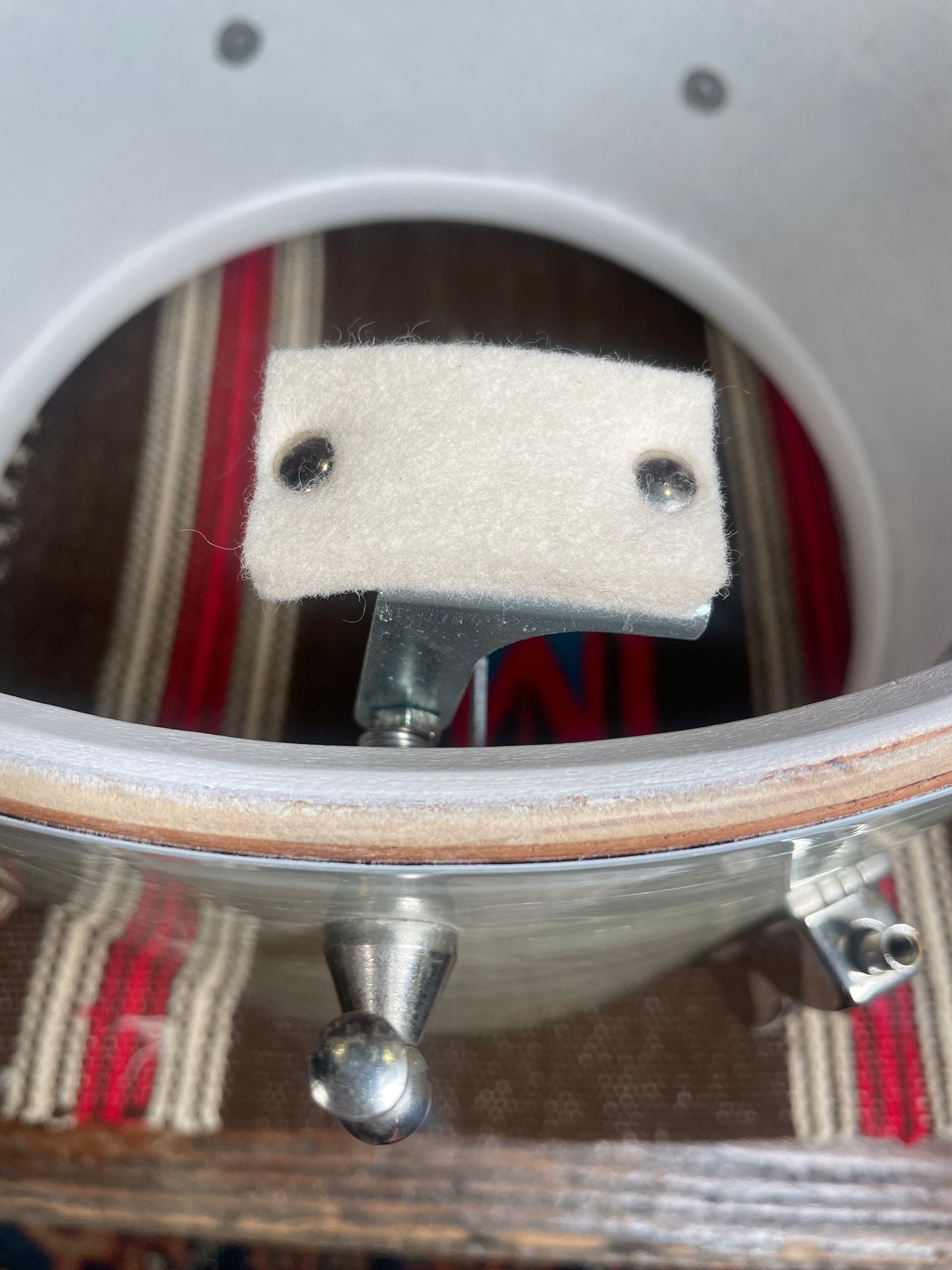 1960s Ludwig 2pc Club Date Combo Drum Set White Marine Pearl 22/13