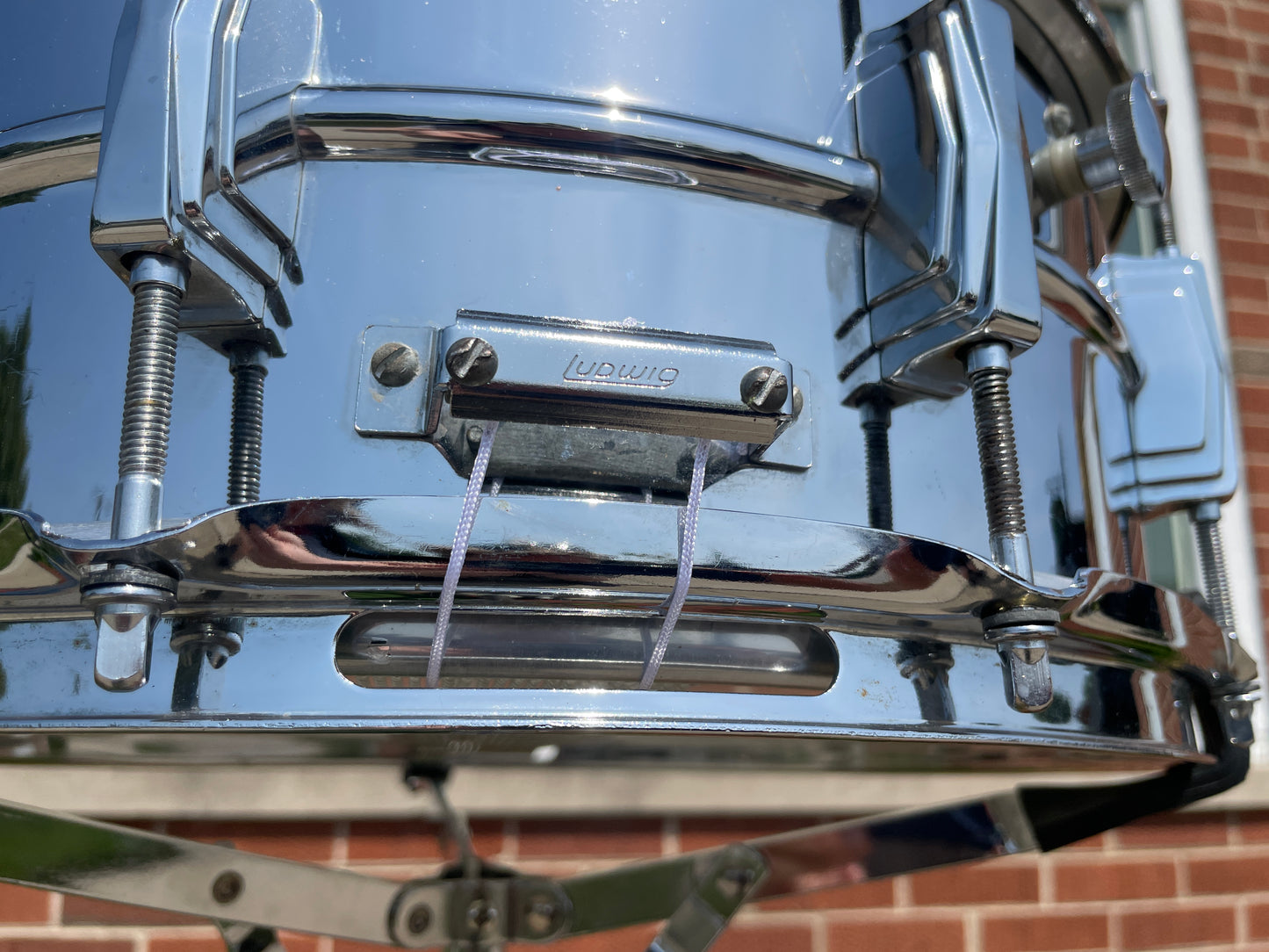 1970s Ludwig 6.5x14 LM402 Supraphonic Snare Drum
