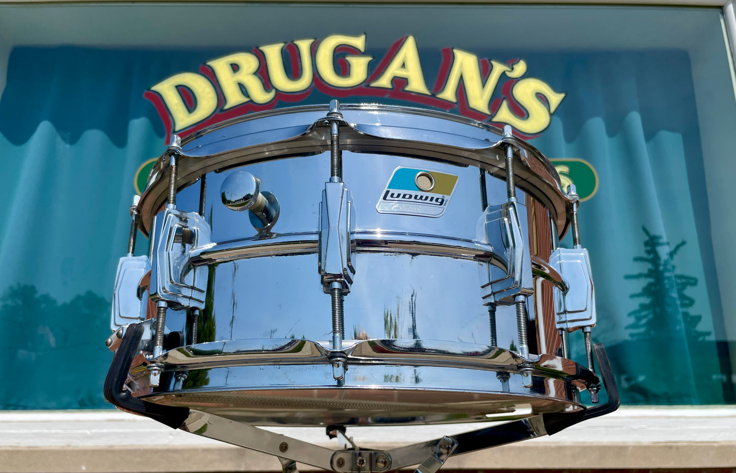 1970s Ludwig 6.5x14 LM402 Supraphonic Snare Drum