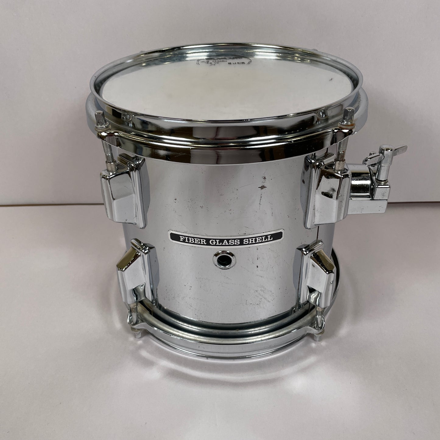 1980s Pearl F Series 6/8/10 Fiberglass Tom Set Chrome w/ TH-90 Tom Arms MIJ