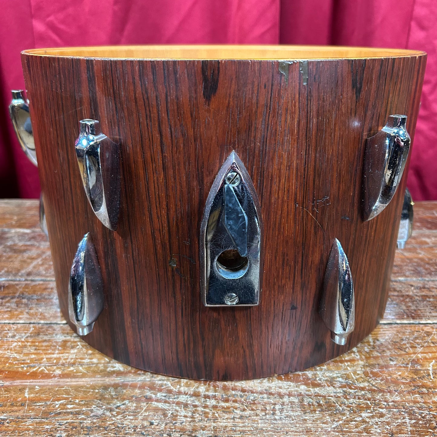 1960s Sonor Teardrop 9x13 Tom Drum Rosewood