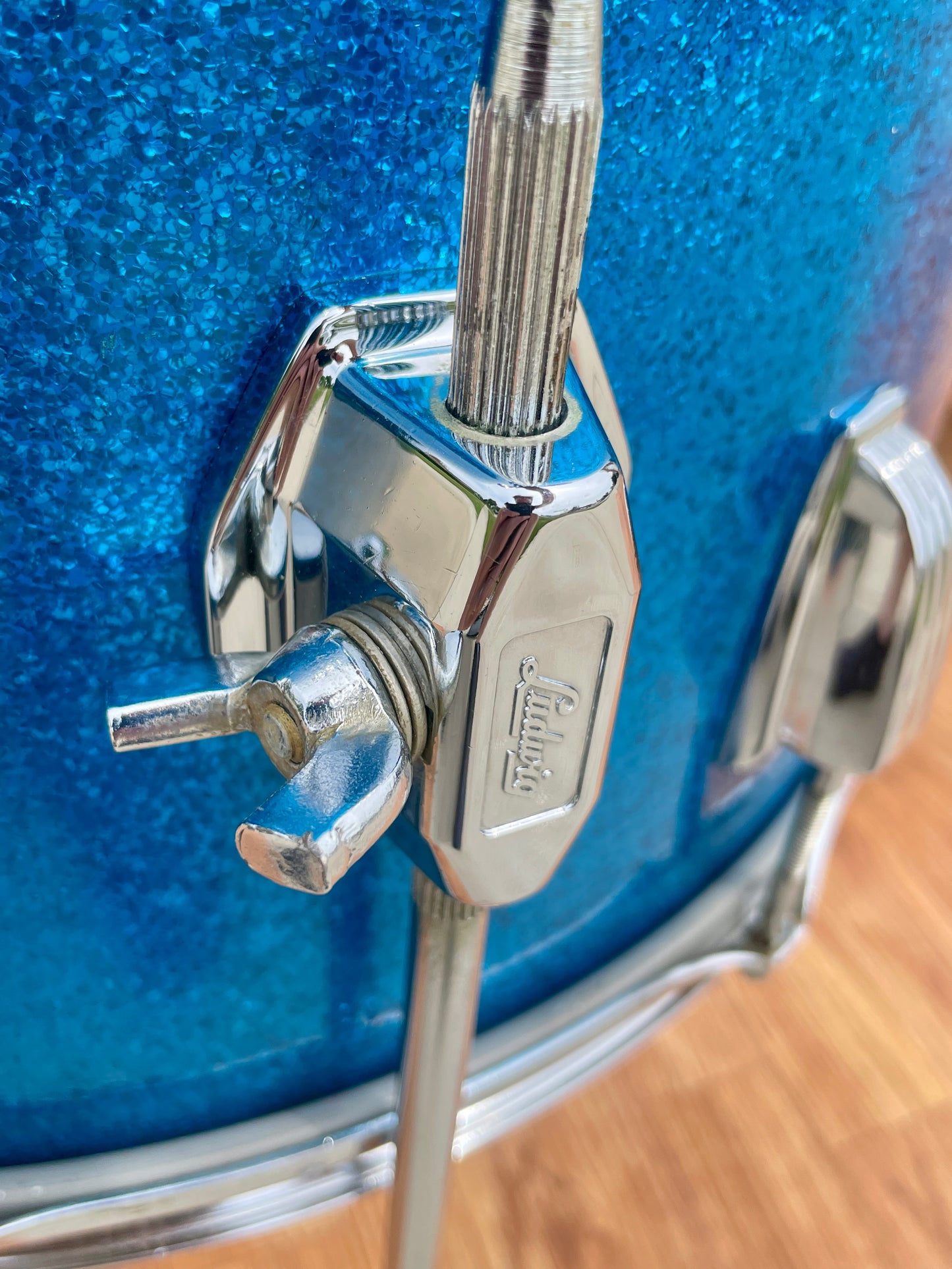 1967 Ludwig Super Classic Drum Set Blue Sparkle 22/13/16