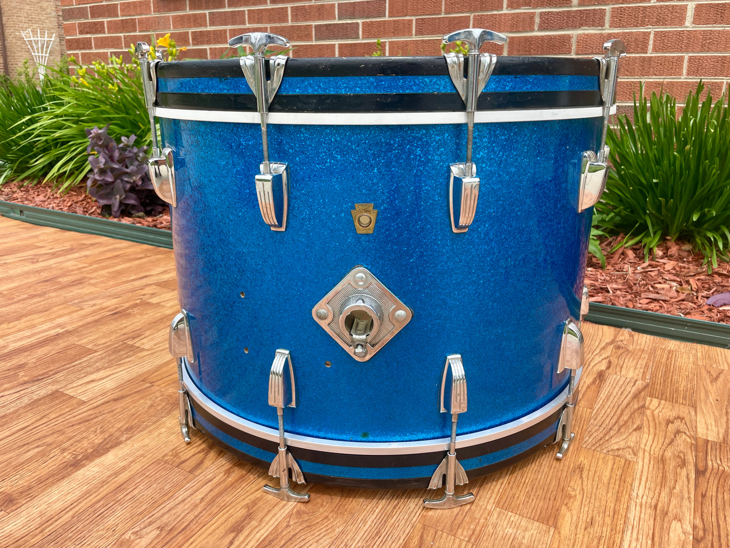 1967 Ludwig Super Classic Drum Set Blue Sparkle 22/13/16