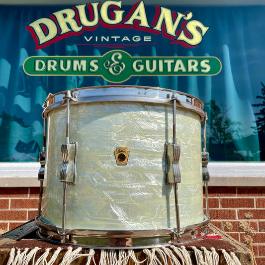 1960s Ludwig 9x13 Club Date Tom Drum White Marine Pearl