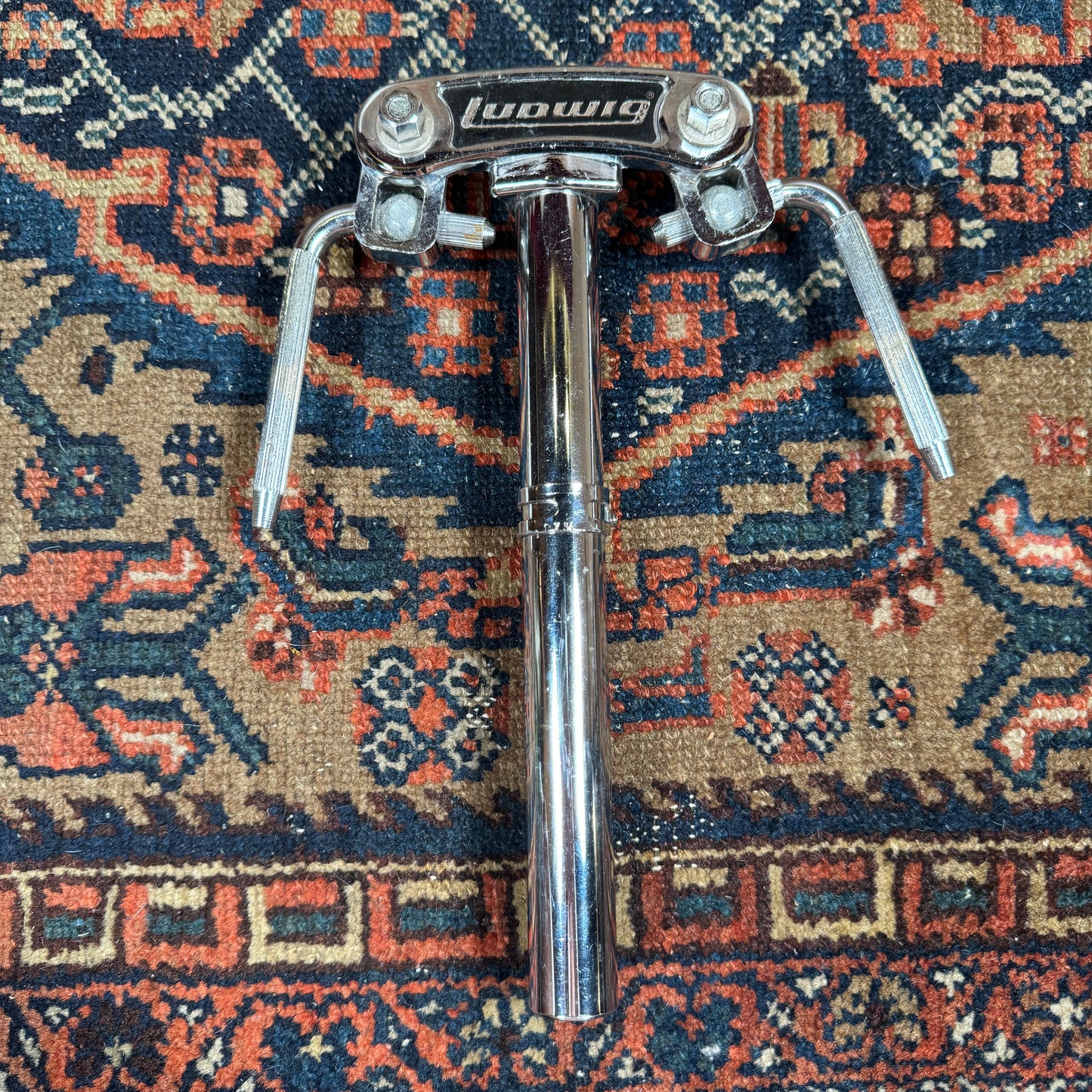 1970s Ludwig No. 781-2 Short Double Tom Holder - Clean