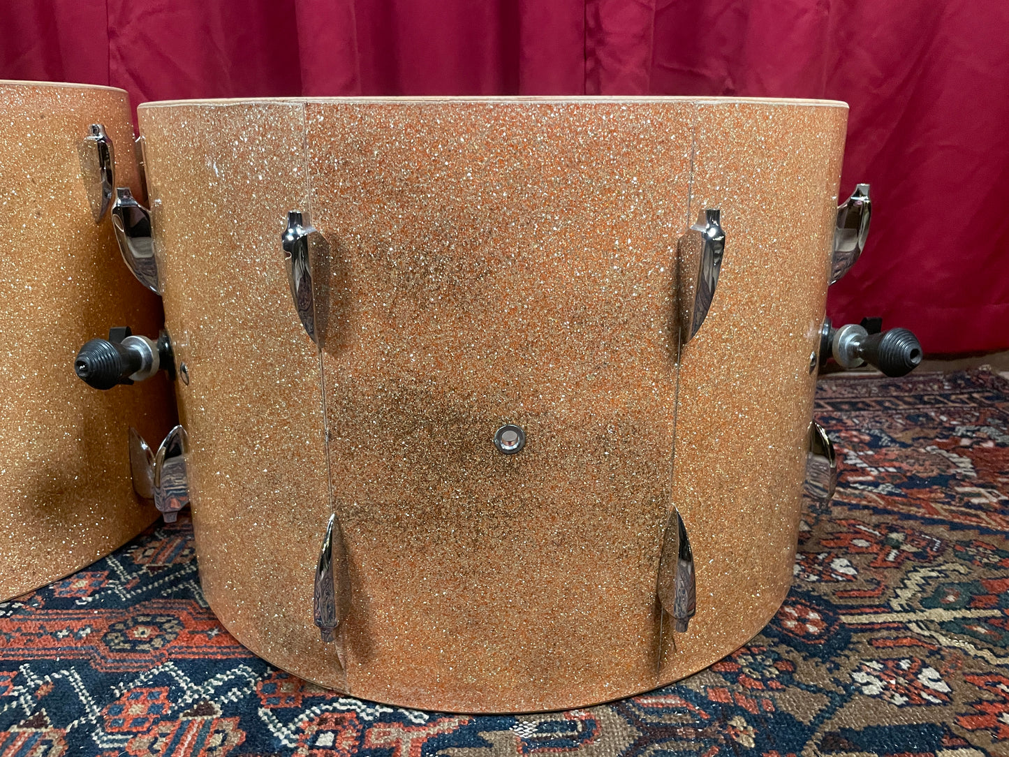 1960s Sonor Teardrop Drum Set Champagne Sparkle 20/13/16 w/ 4.5x14 Snare