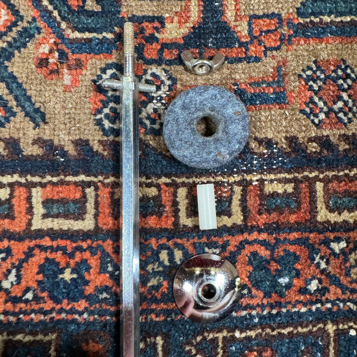 1960s Rogers 18" Disappearing Hex Rod Cymbal Holder No. 332R Swiv-O-Matic