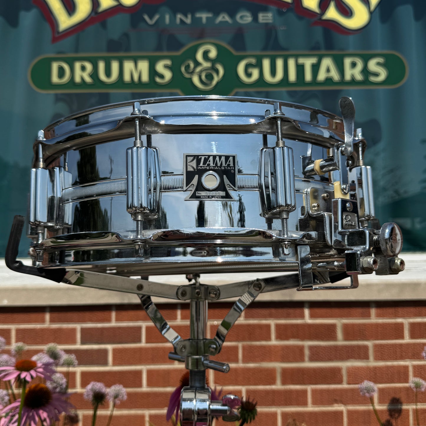 1974 Tama 5x14 No. 8588 Imperialstar King Beat Seamless Steel Snare Drum 8005
