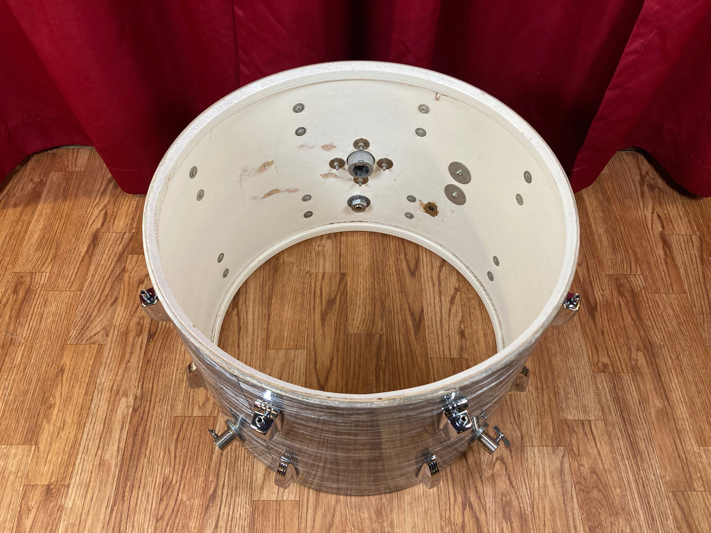 1960s Ludwig 14x18 Bop Bass Drum Oyster Blue Pearl