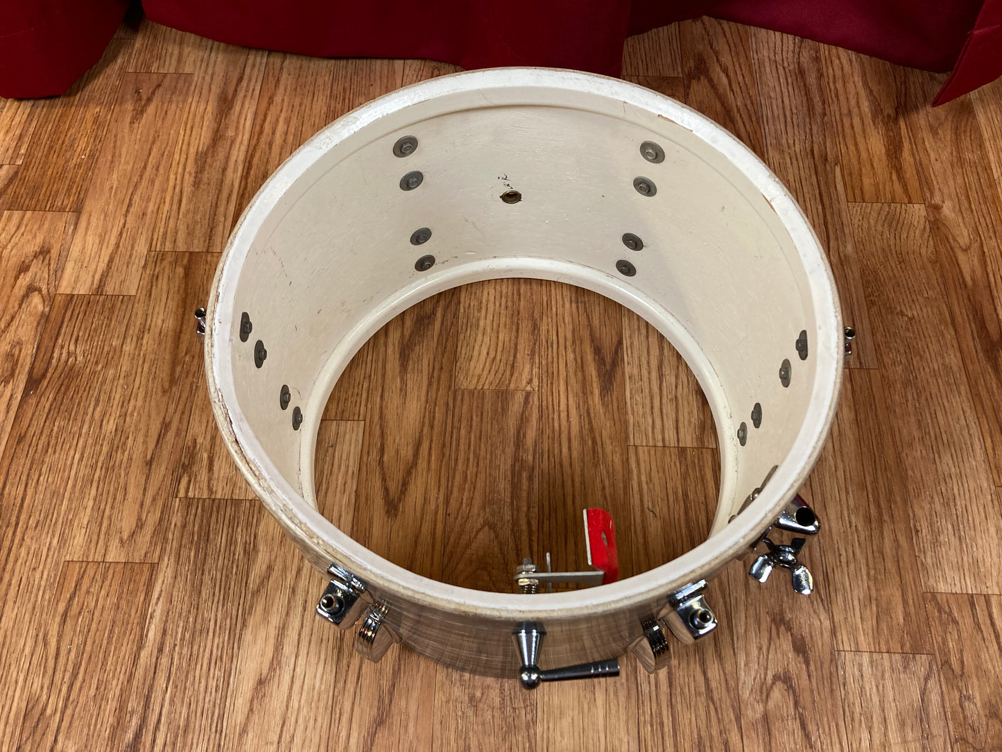 Early 1960s Ludwig 8x12 Tom Drum Oyster Blue Pearl Pre-Serial