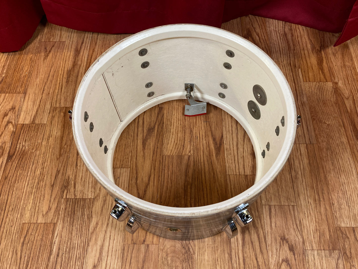 Early 1960s Ludwig 8x12 Tom Drum Oyster Blue Pearl Pre-Serial