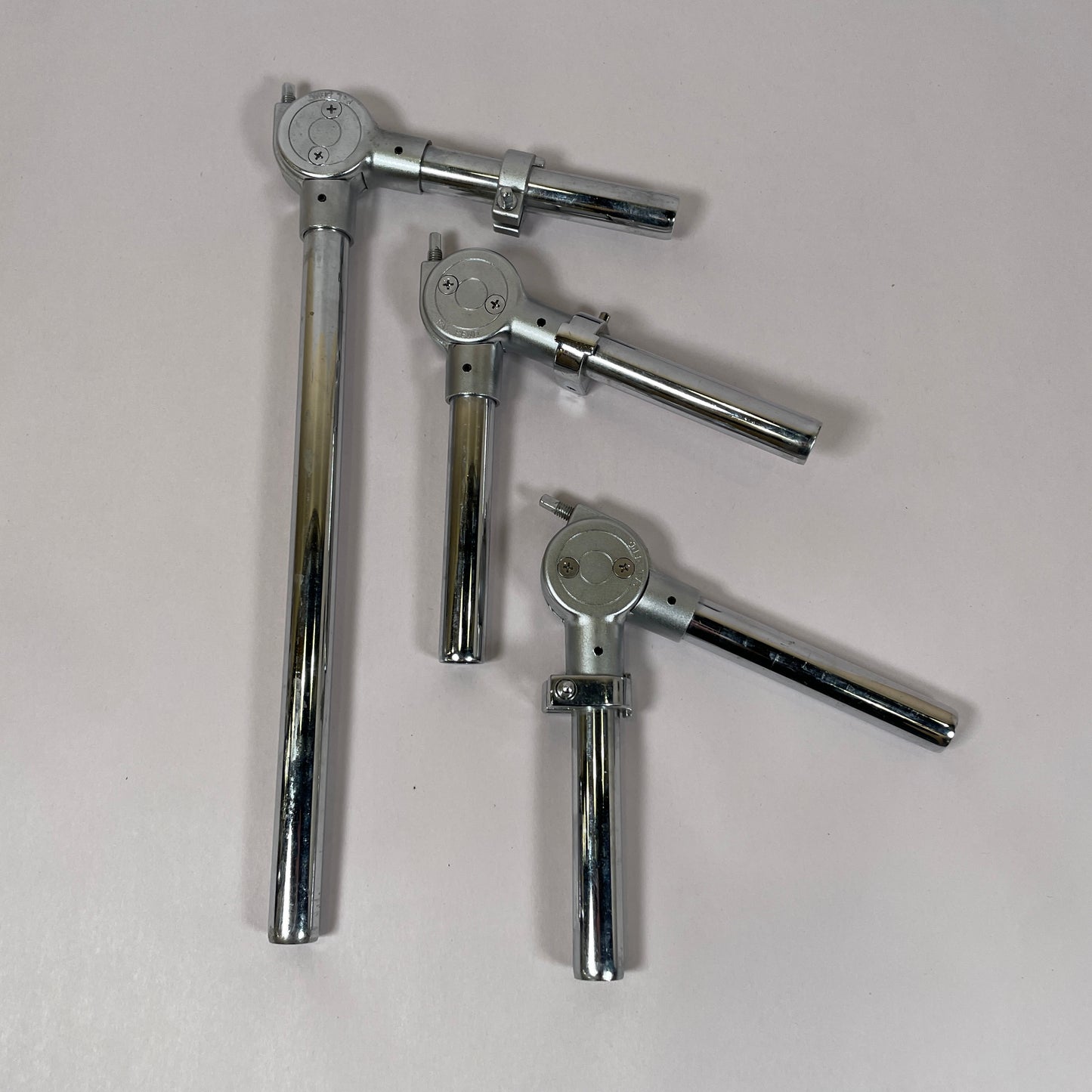 1980s Pearl F Series 6/8/10 Fiberglass Tom Set Chrome w/ TH-90 Tom Arms MIJ