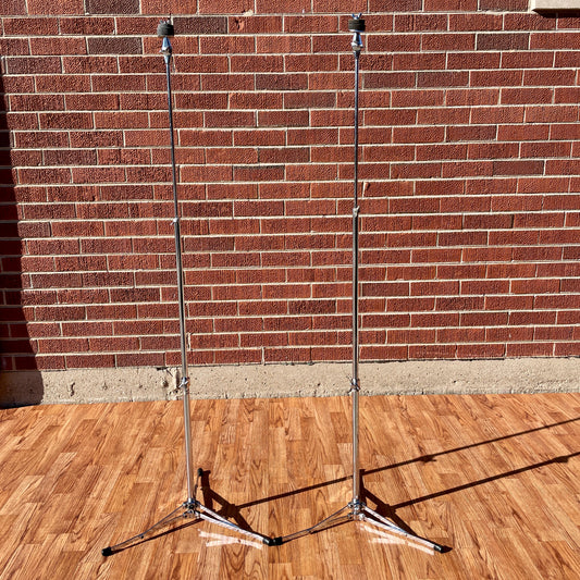 1970s Ludwig No. 1400 Lightweight Flat Base Straight Cymbal Stand Pair (2 Pcs.)