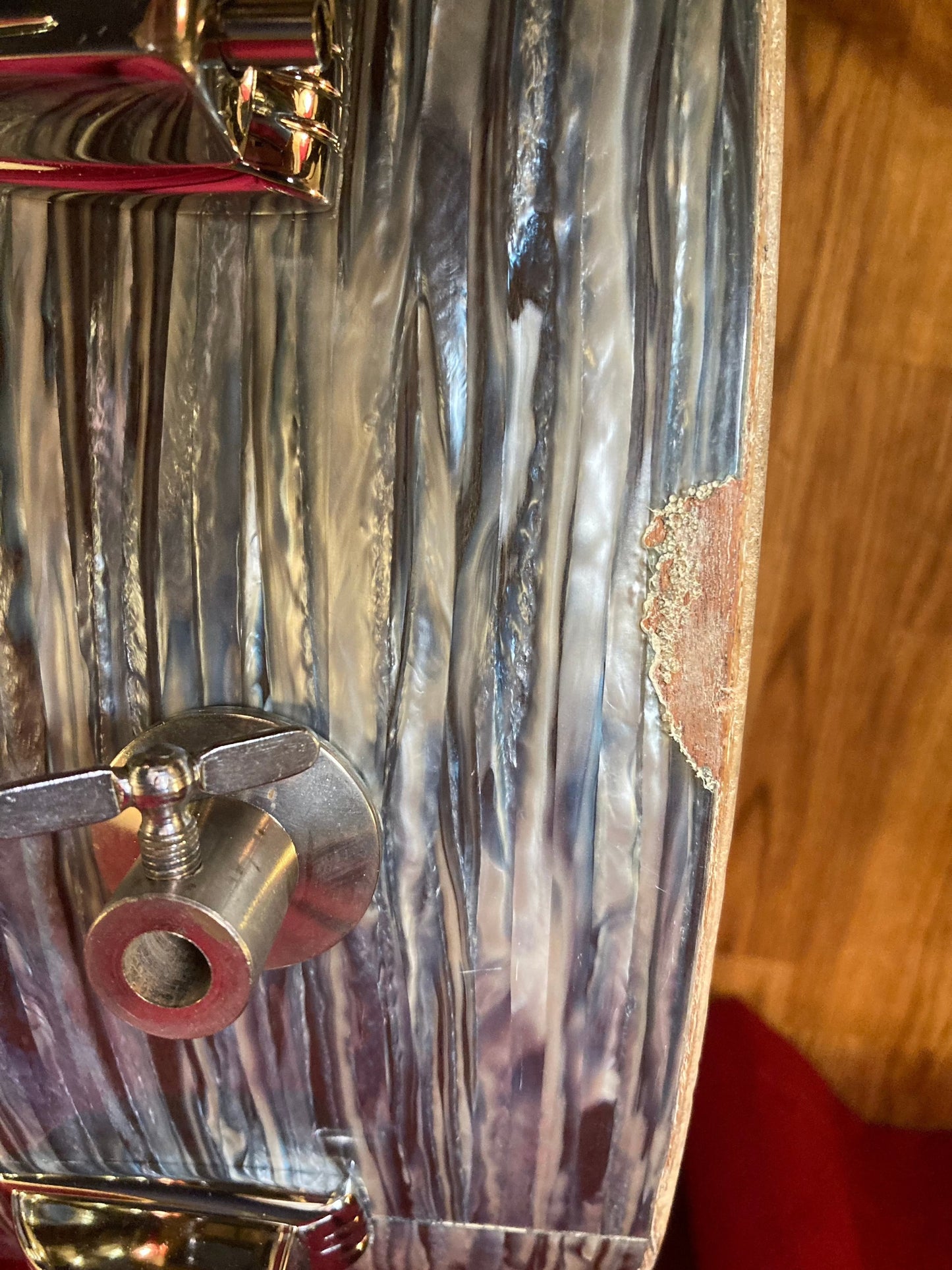1960s Ludwig 14x18 Bop Bass Drum Oyster Blue Pearl