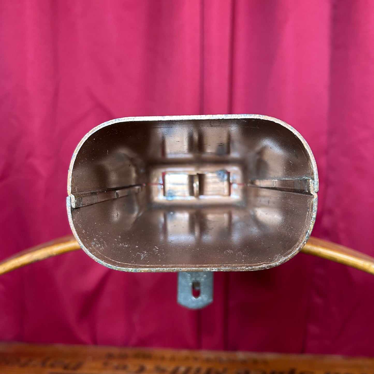 Vintage Slingerland 5" Copper Cow Bell w/ Bass Drum Mount