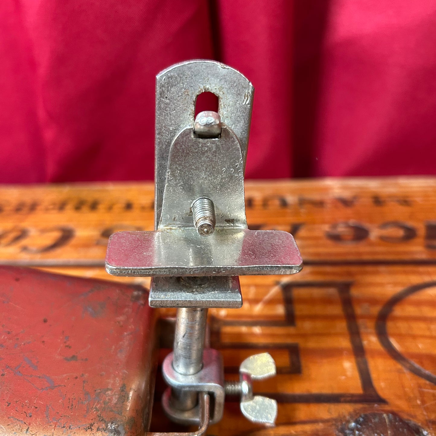 Vintage Slingerland 5" Copper Cow Bell w/ Bass Drum Mount