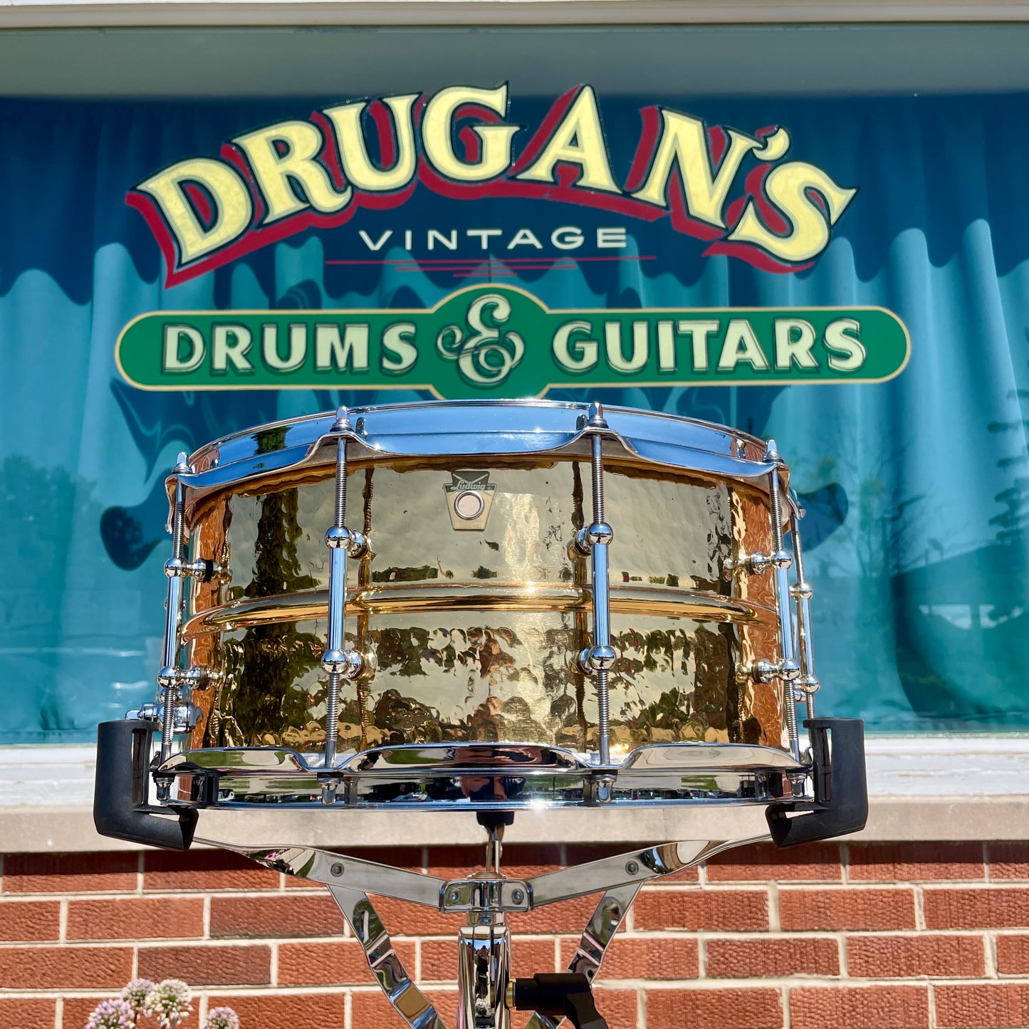 Ludwig Hammered Bronze Phonic 6.5x14 Snare Drum LB552KT