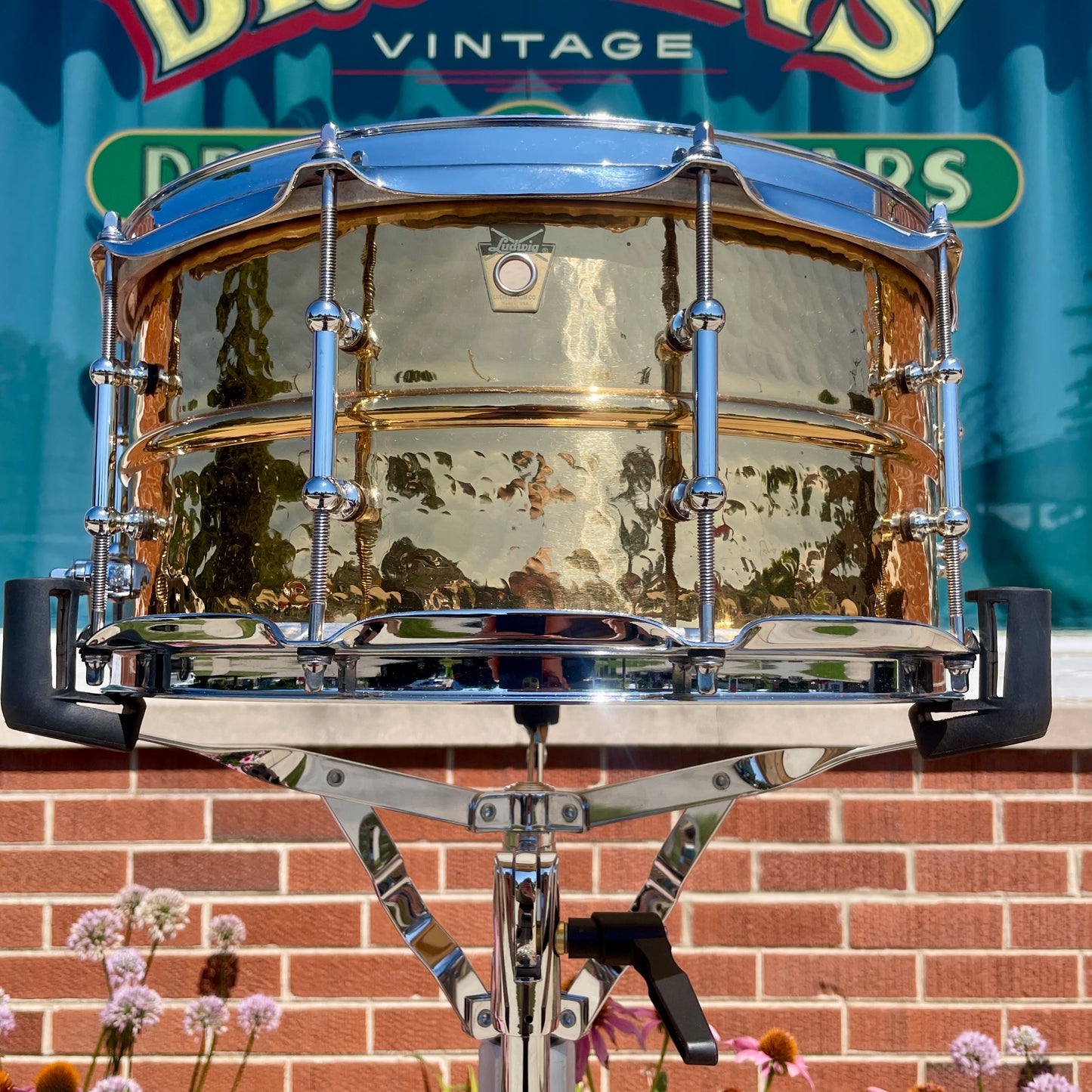 Ludwig Hammered Bronze Phonic 6.5x14 Snare Drum LB552KT