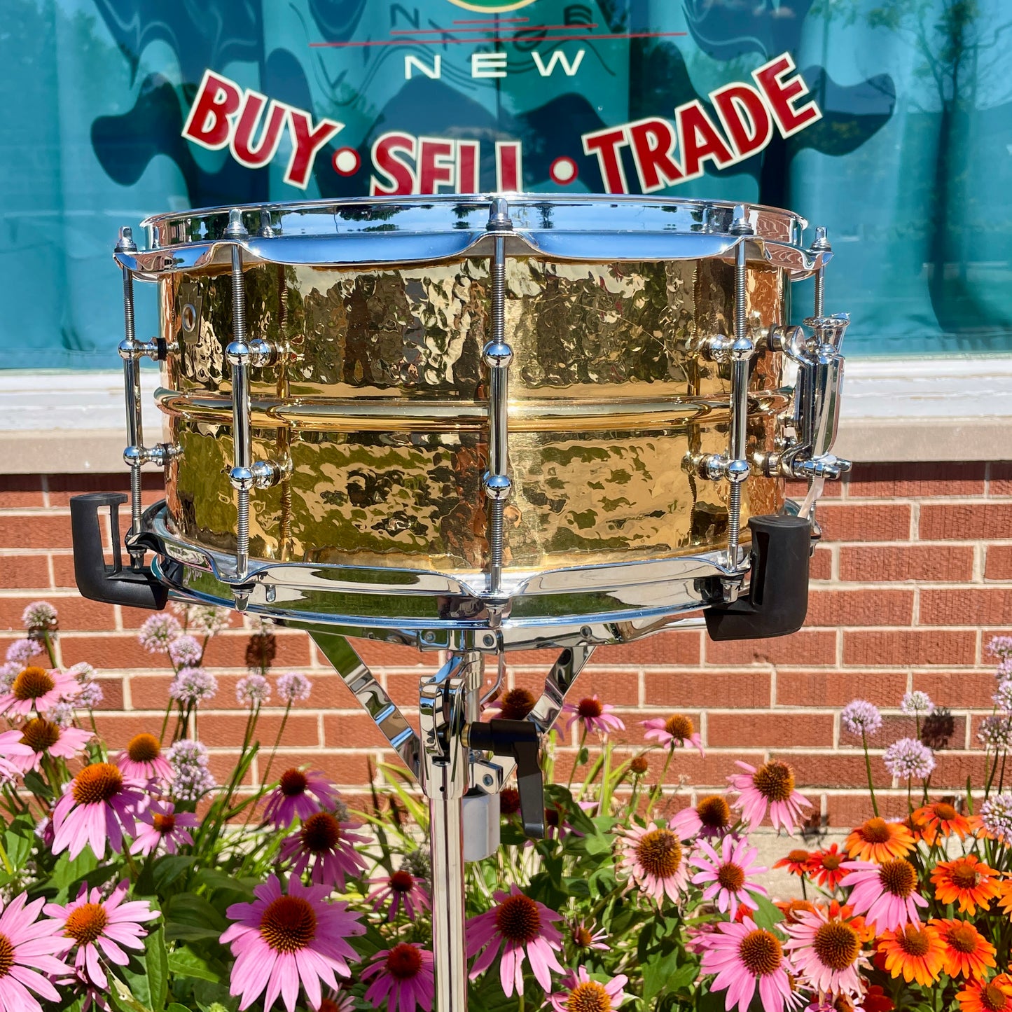 Ludwig Hammered Bronze Phonic 6.5x14 Snare Drum LB552KT