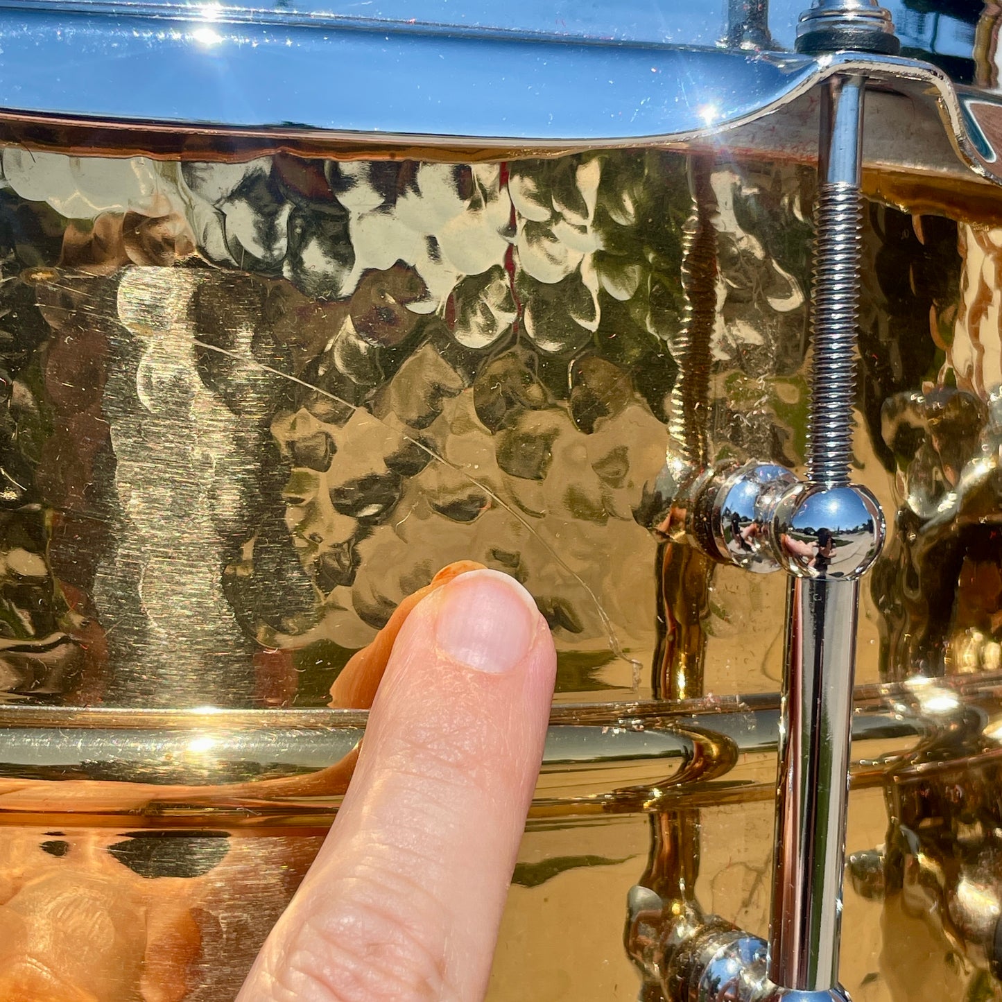 Ludwig Hammered Bronze Phonic 6.5x14 Snare Drum LB552KT