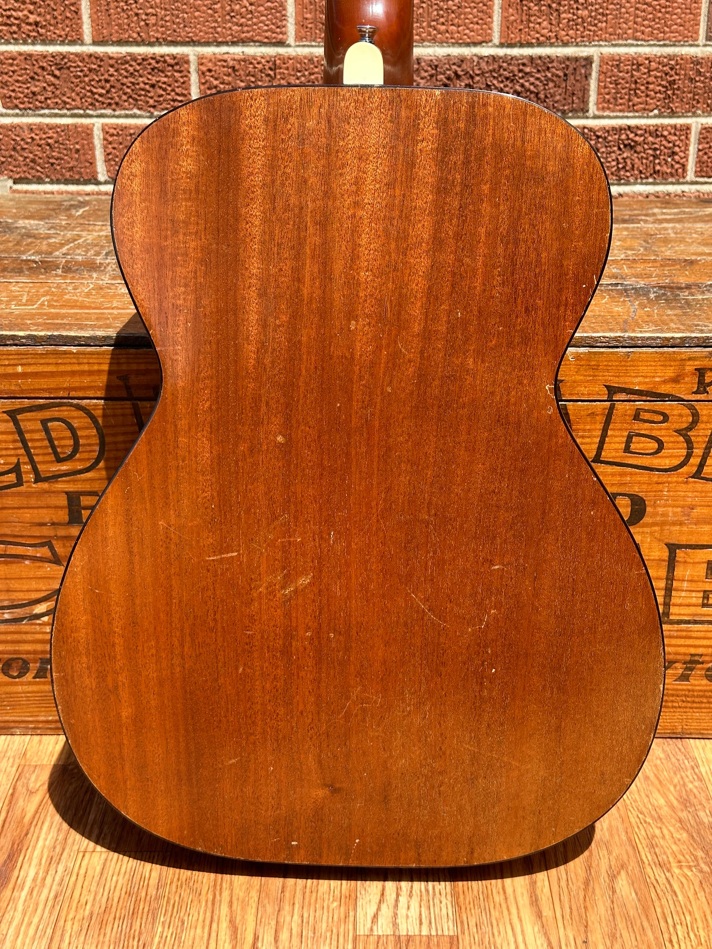 1960s Harmony H162 Tortoise Double Bound Acoustic Guitar Natural