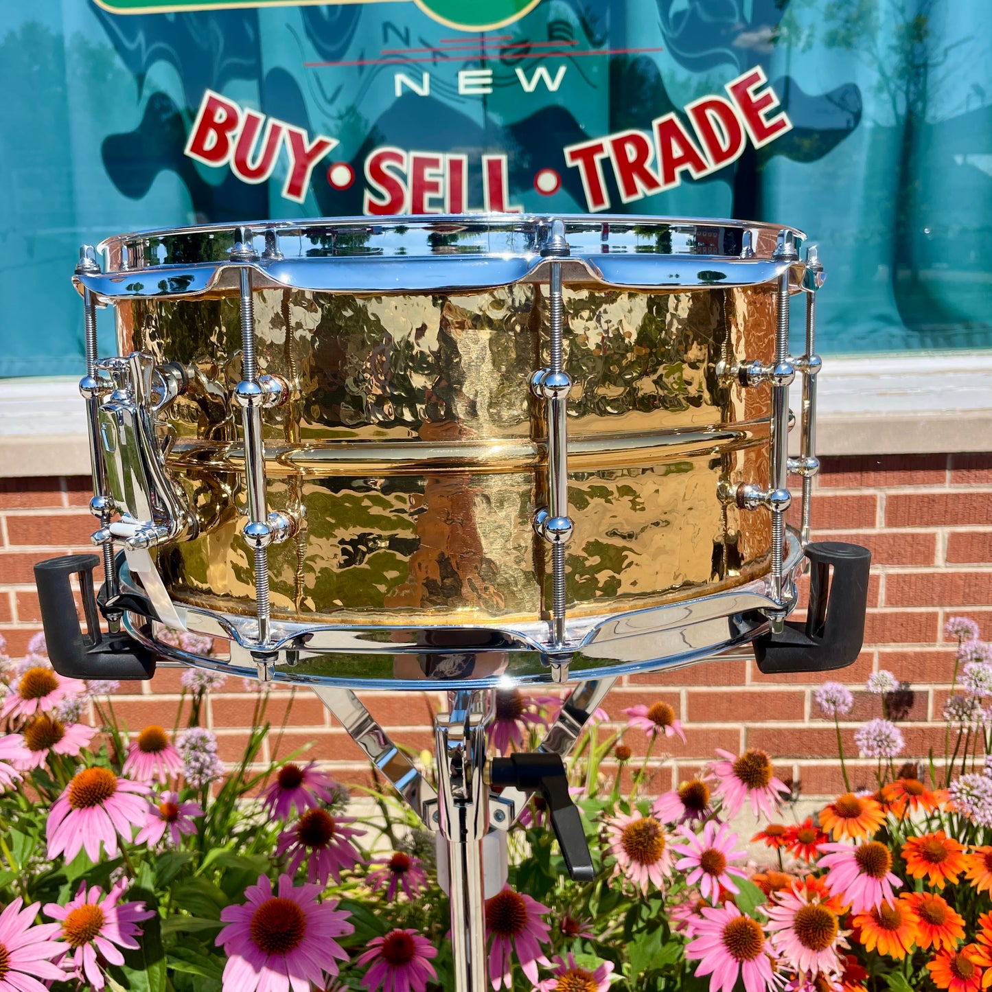 Ludwig Hammered Bronze Phonic 6.5x14 Snare Drum LB552KT
