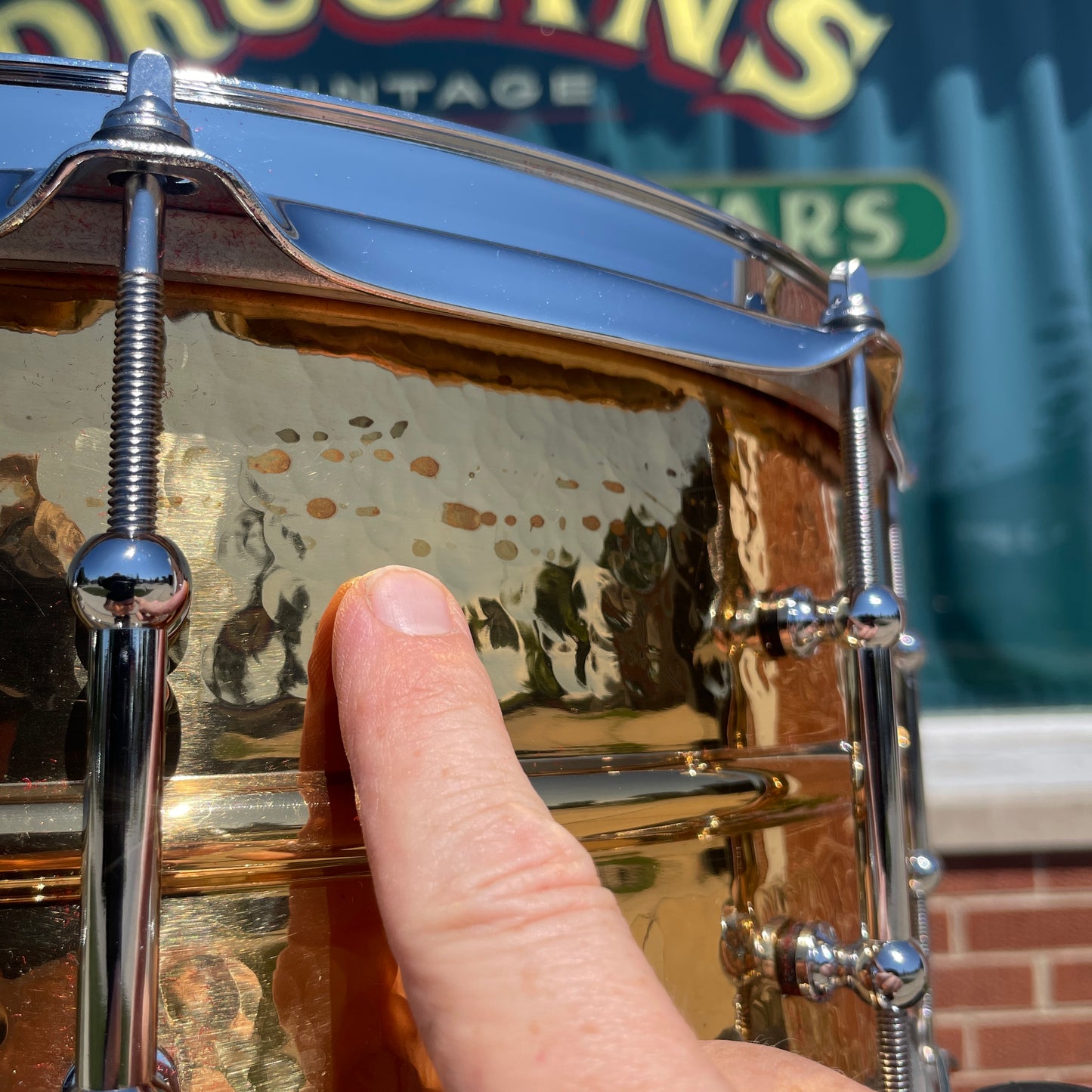 Ludwig Hammered Bronze Phonic 6.5x14 Snare Drum LB552KT