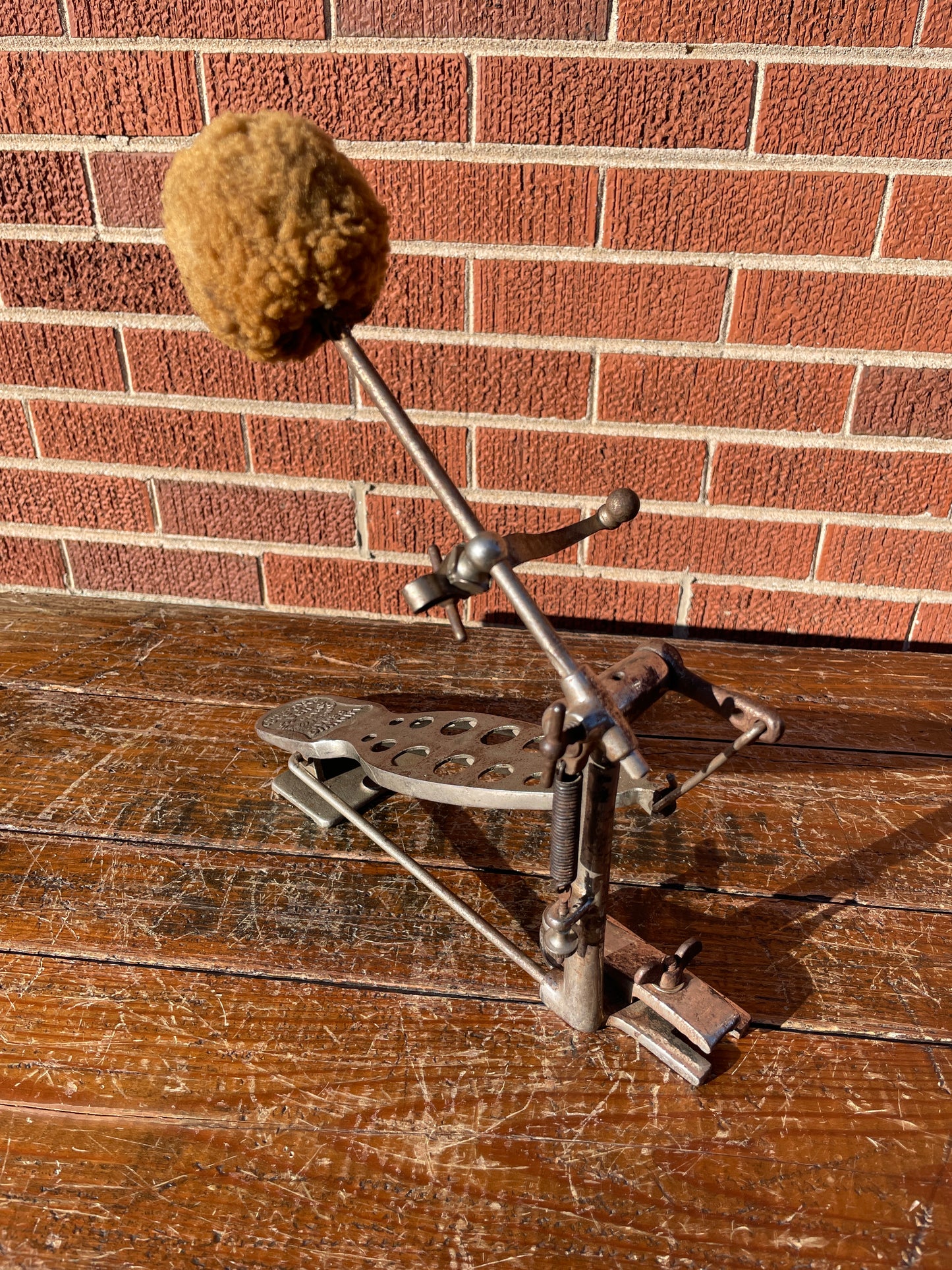 Vintage 1923 Ludwig No. 301 Original Bass Drum Pedal w/ Cymbal Striker