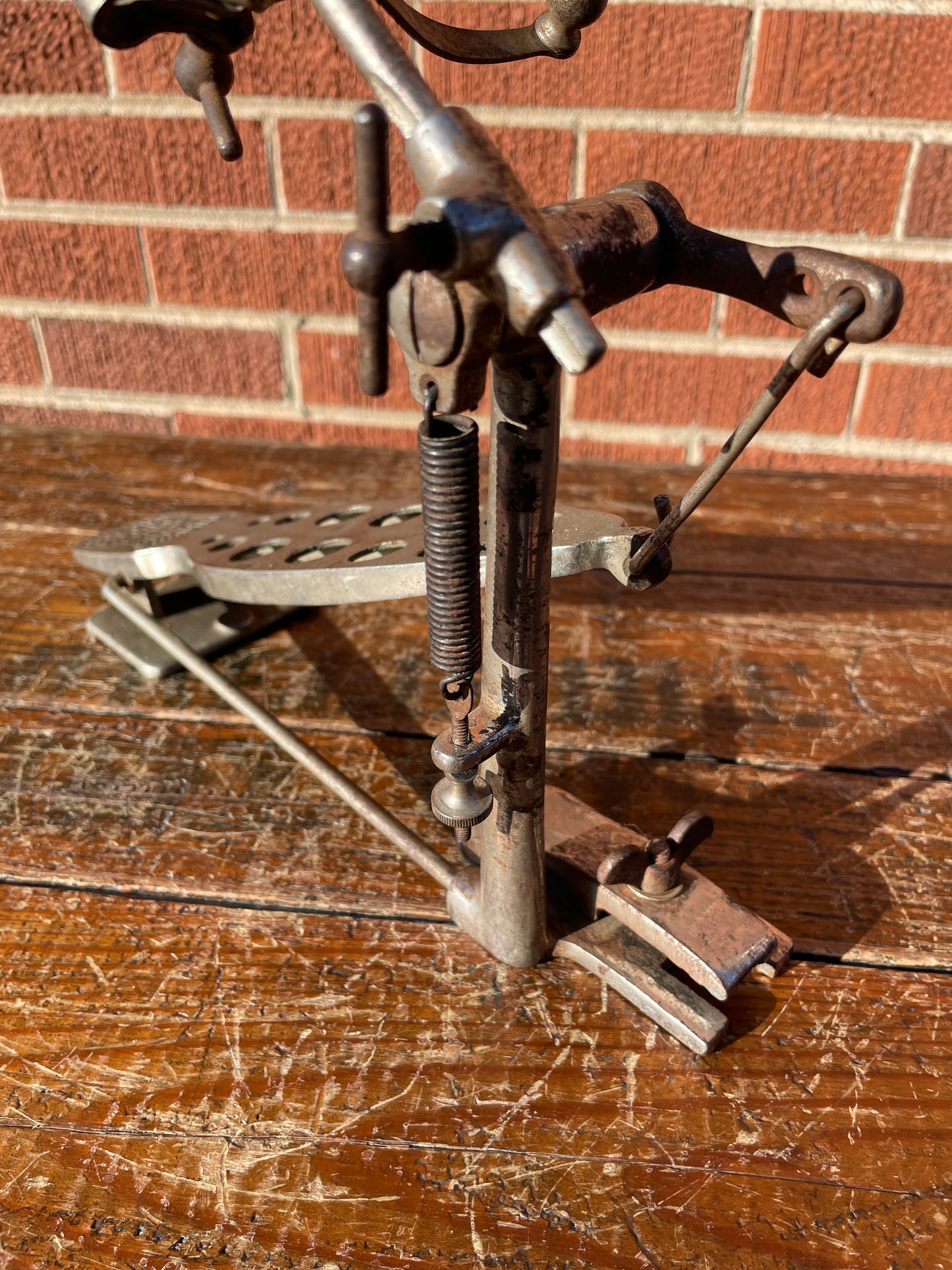 Vintage 1923 Ludwig No. 301 Original Bass Drum Pedal w/ Cymbal Striker