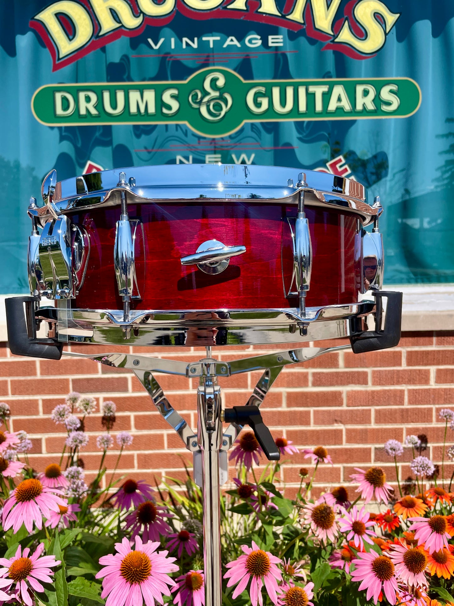 Custom Gretsch USA Custom Ridgeland 5x14 Maple Snare Drum Rosewood Gloss GRGL0514S8CL
