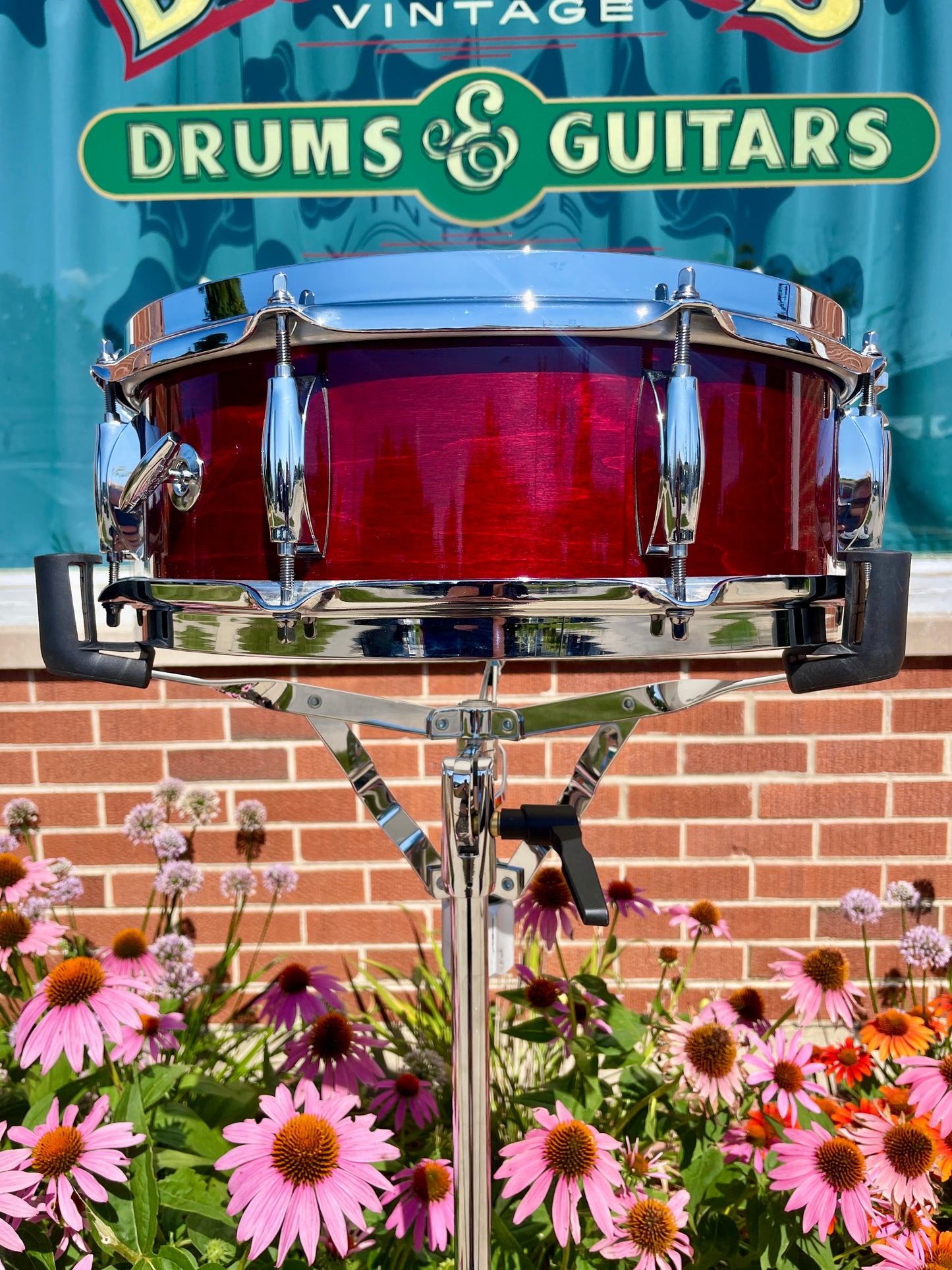 Custom Gretsch USA Custom Ridgeland 5x14 Maple Snare Drum Rosewood Gloss GRGL0514S8CL